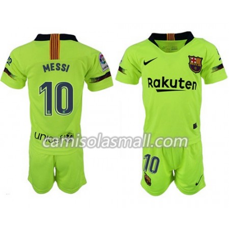 Camisolas Criança FC Barcelona MESSI 10 2º Equipamento Alternativa 2018-2019 